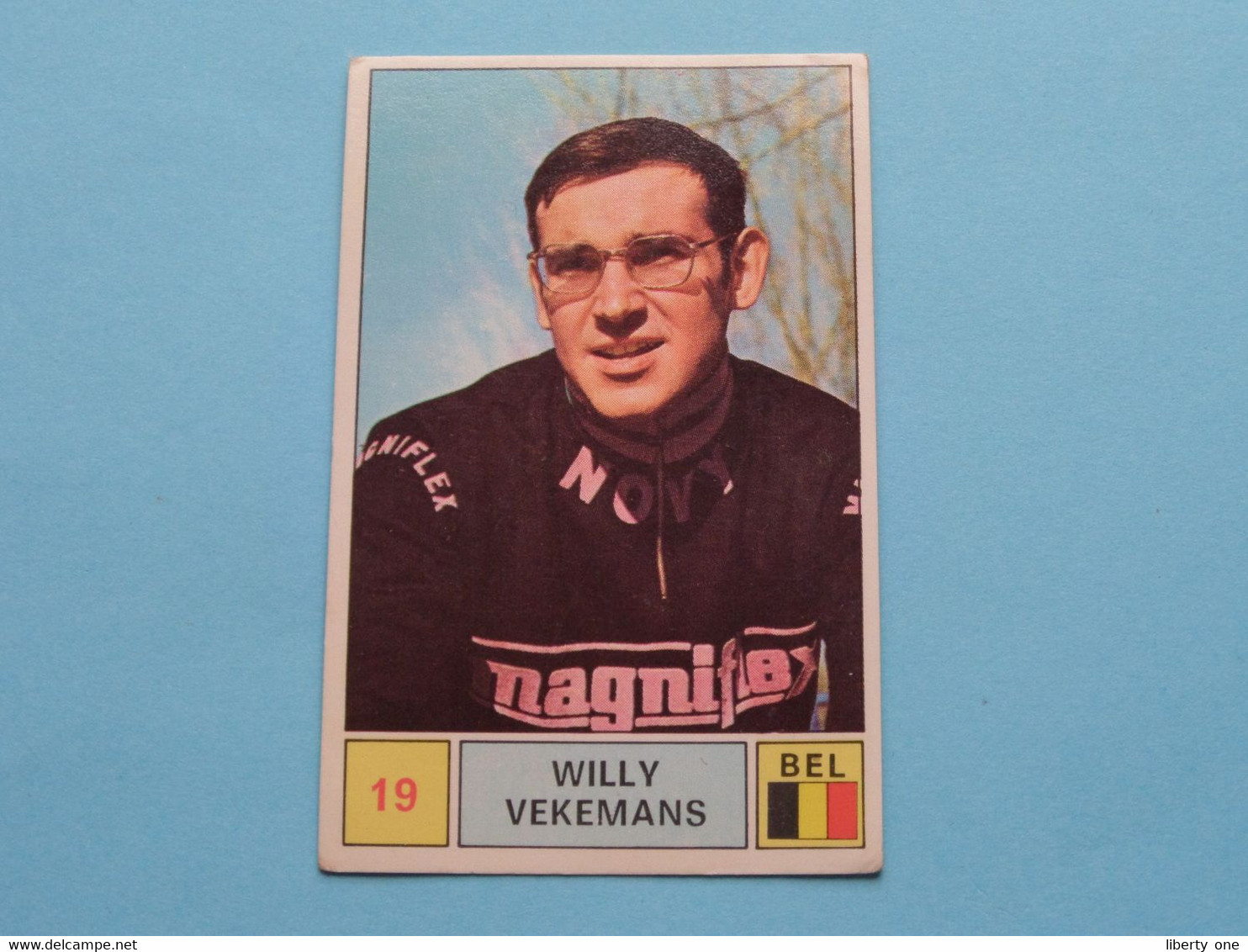 WILLY VEKEMANS België ( Sprint 71 >  Nr. 19 ) - Figurine PANINI Modena ( 2 Scans ) ! - Cyclisme