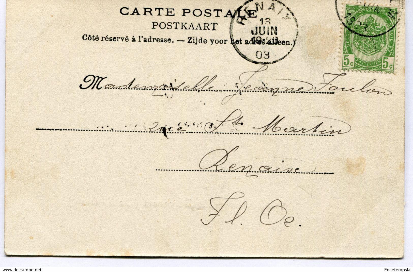 CPA - Carte Postale - Belgique - Avelghem - Le Doyenné ( De Dekeny ) - 1903 (AT16434) - Avelgem