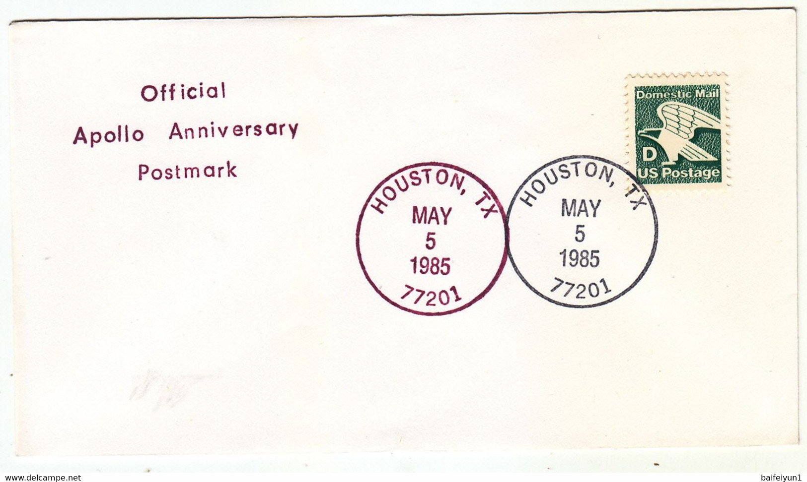 1985 USA  Space Shuttle Challenger STS-51B  Mission And Apollo Anniversary Postark  Commemorative Cover - América Del Norte