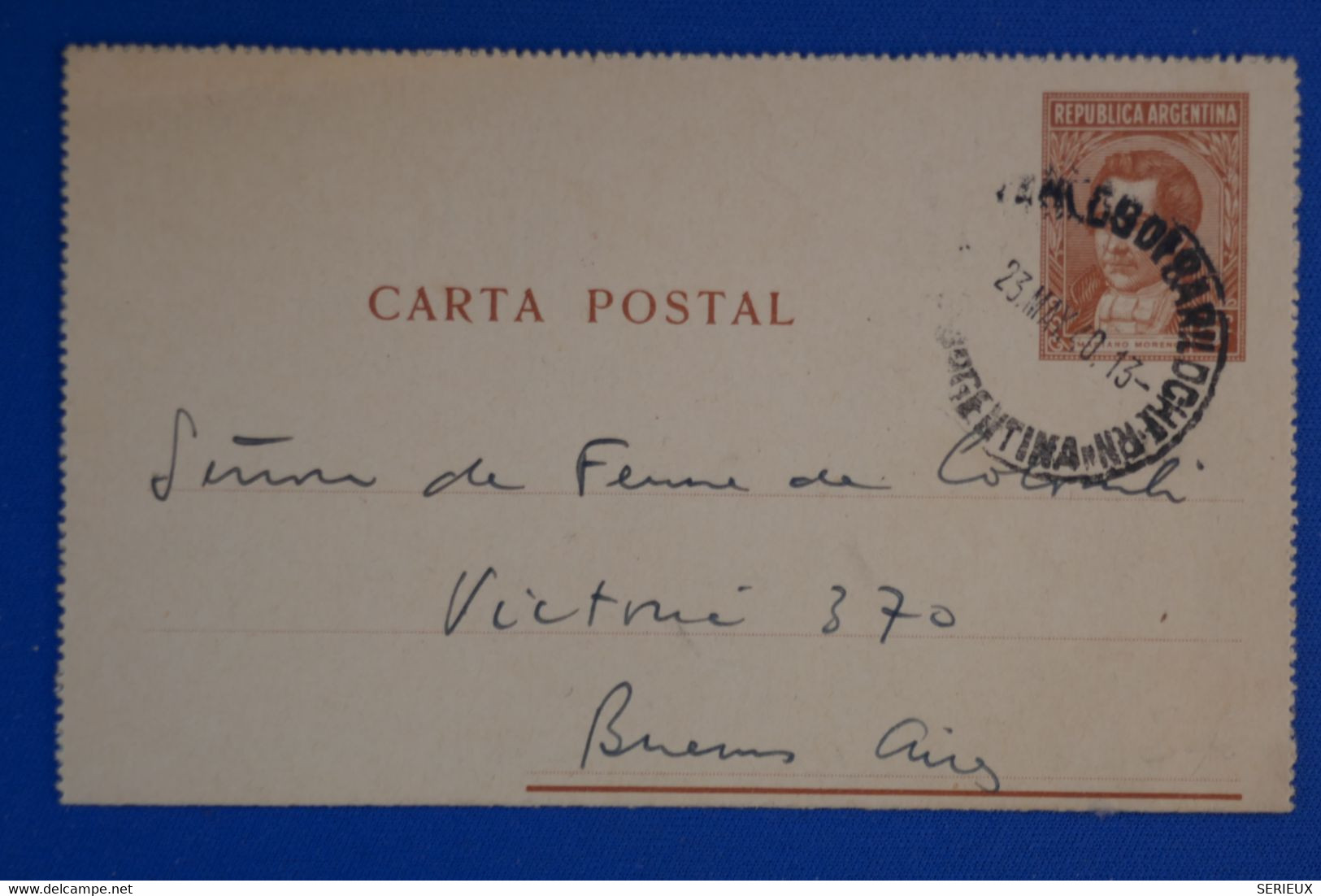 N26 ARGENTINA BELLE CARTE 1940 BUENOS AIRES + AFFRANCHISSEMENT INTERESSANT - Briefe U. Dokumente