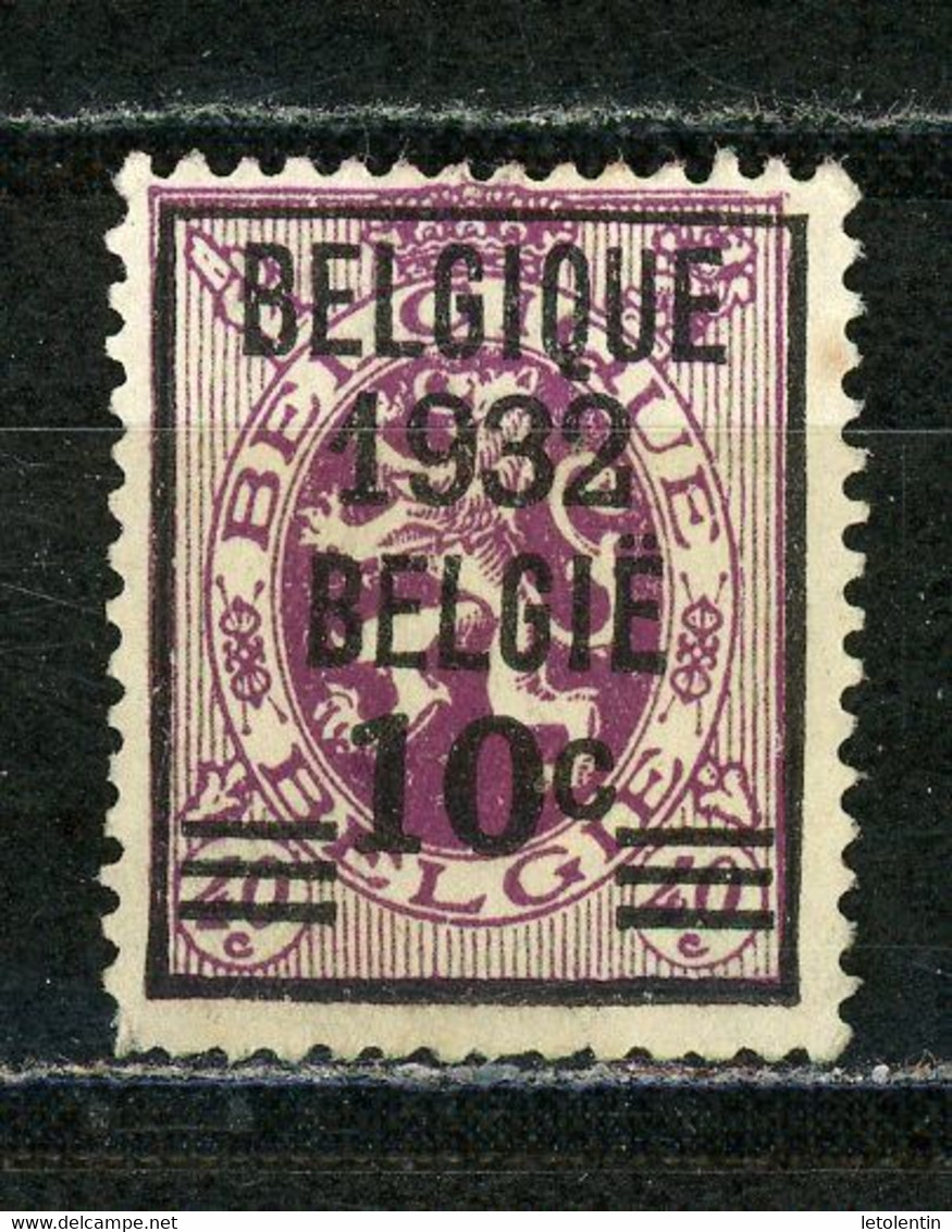 BELGIQUE    BELGIQUE / BELGIE (10c/40c) 1932 - N° Yvert ? (*) - Typos 1929-37 (Heraldischer Löwe)