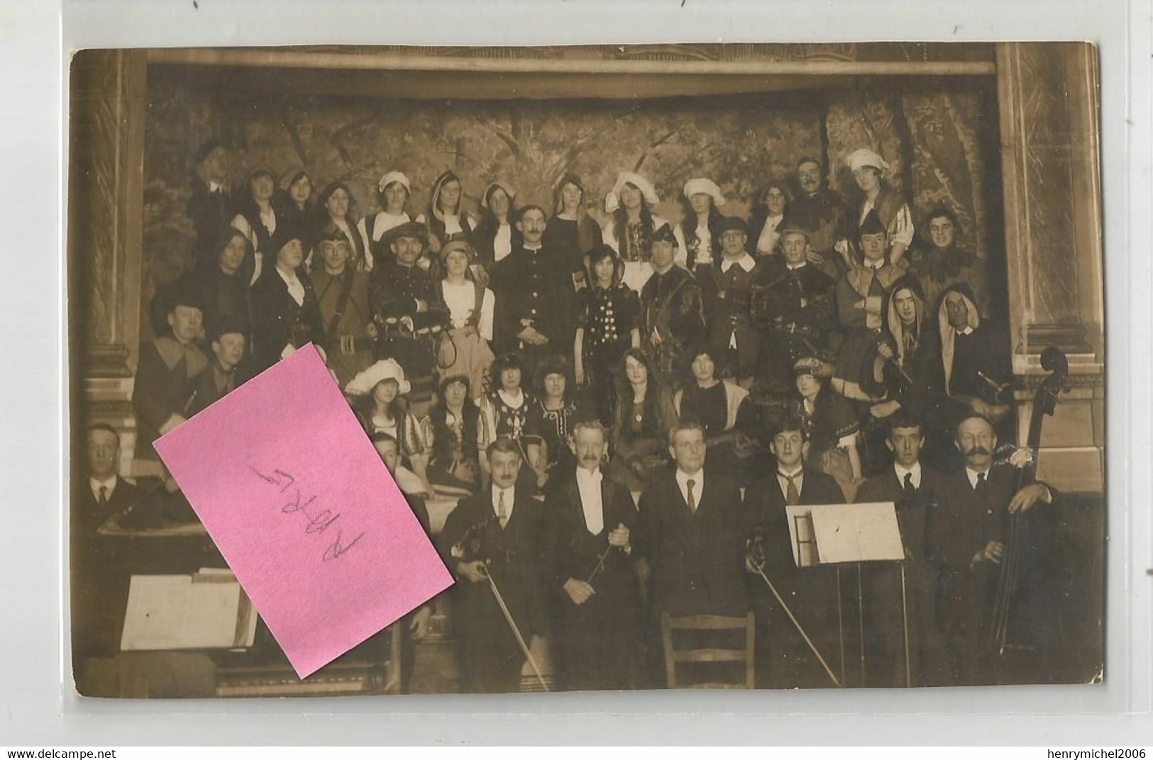 Angleterre England Yorkshire Dewsbury Orchestre Opéra Theatre Musique Carte Photo - Other & Unclassified