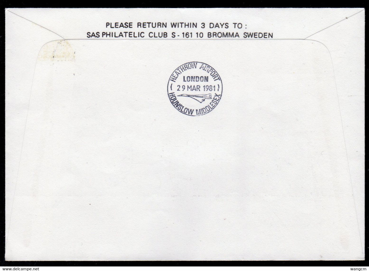 Norway 1981 First SAS Flight Airbus A300 Oslo - London - Storia Postale