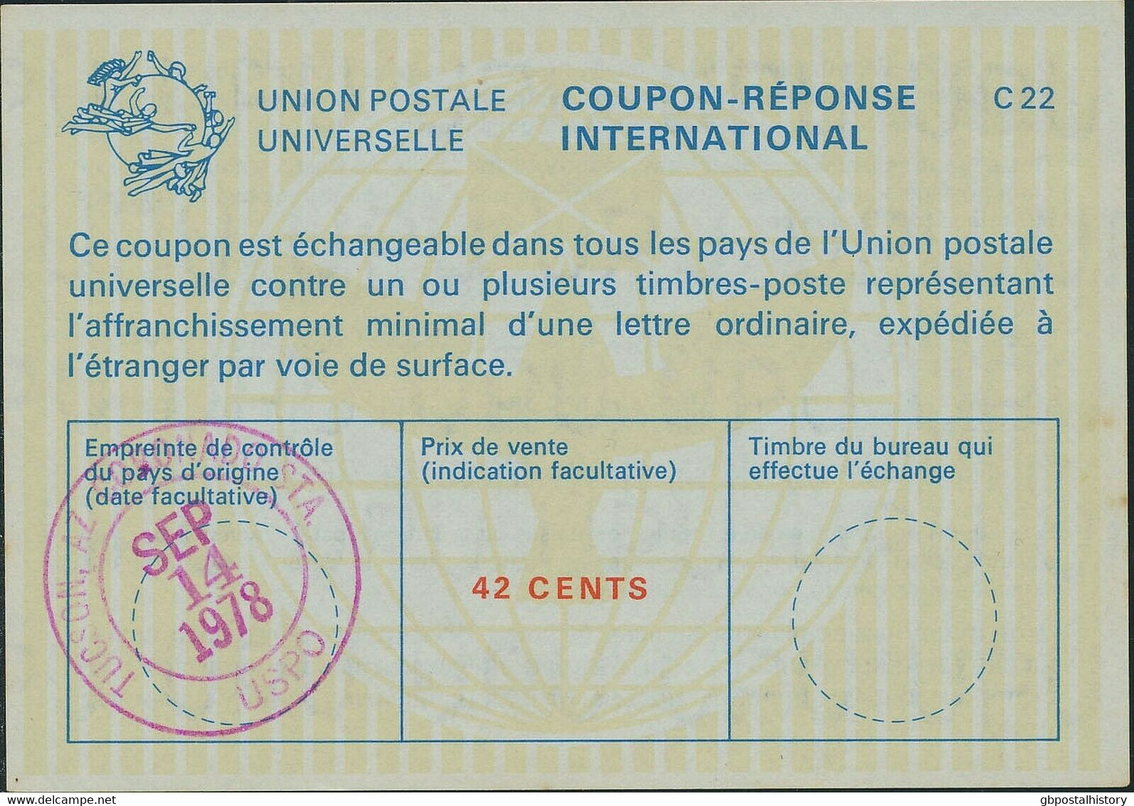 USA 1970/8 3 Versch. Gestempelte U. 1 Ungebr. Internationale Antwortscheine Pra. - Autres & Non Classés