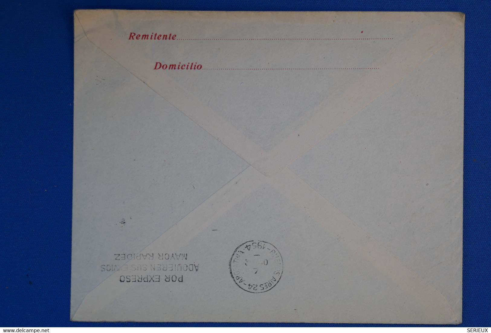 N26 ARGENTINA BELLE LETTRE 1954 BUENOS AIRES + EVA PERON  + AFFRANCHISSEMENT PLAISANT - Cartas & Documentos