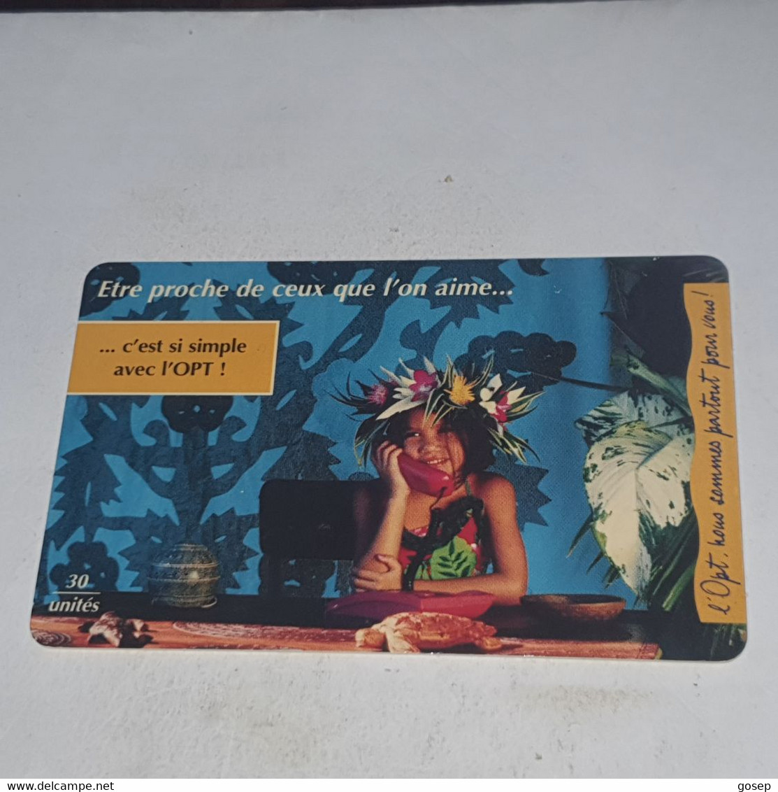 French Polynesia-(FP047)-etre Proche De Ceux-(8)-(A960738296)-(30units)-(tirage-50.000)-used Card+1card Prepiad Free - Polynésie Française