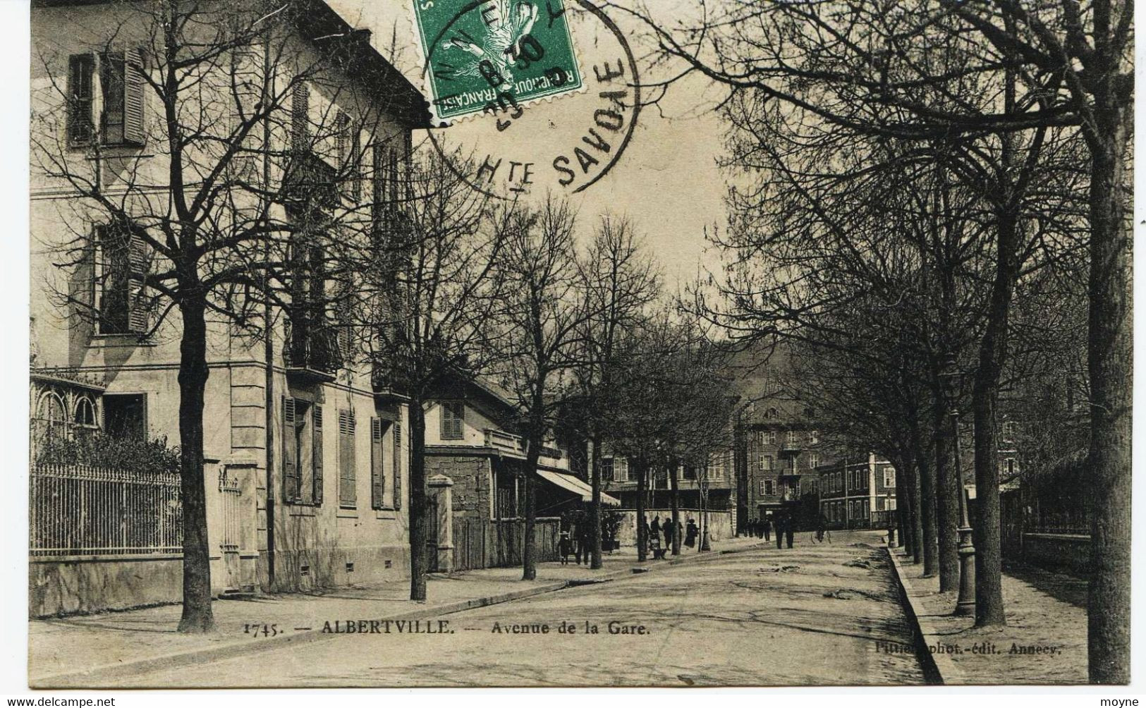 7638  -  Savoie -   ALBERTVILLE  :  Avenue  De   La Gare    Circulée En 1910 - Albertville