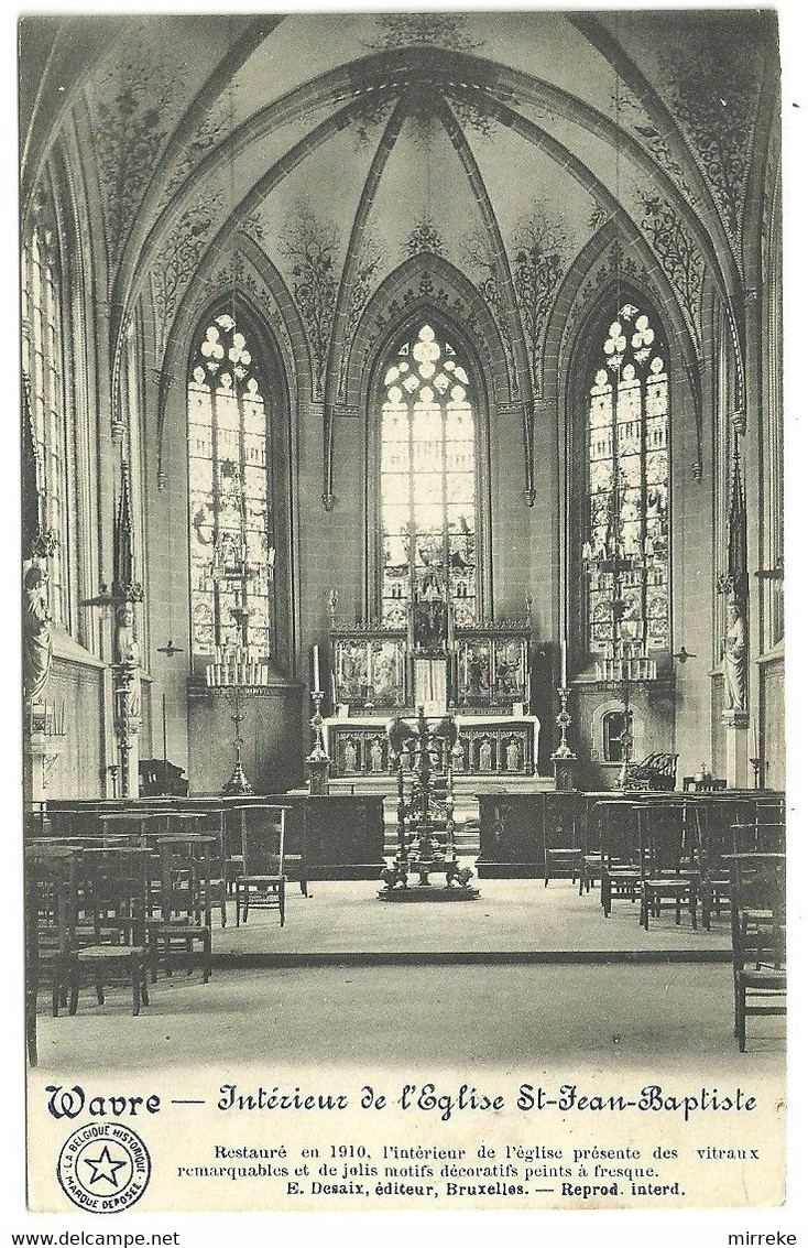 § -  WAVRE -  Intérieur De L'Eglise St - Jean - Baptiste - Wavre