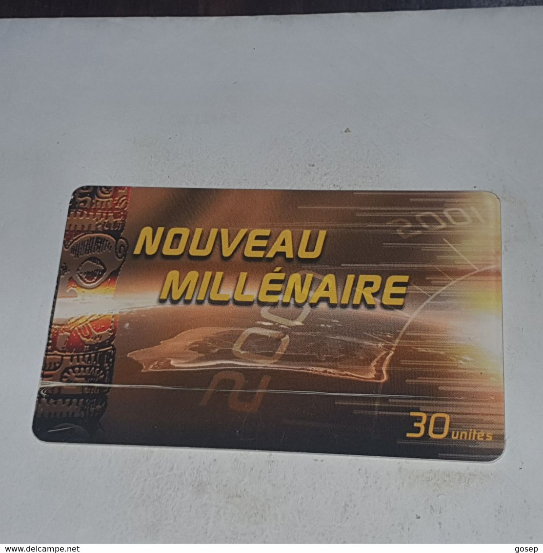 French Polynesia-(FP107)nouveau Millenaire-(16)(A0010090158)-(30units)-(tirage-100.000)-used Card+1card Prepiad Free - Polynésie Française