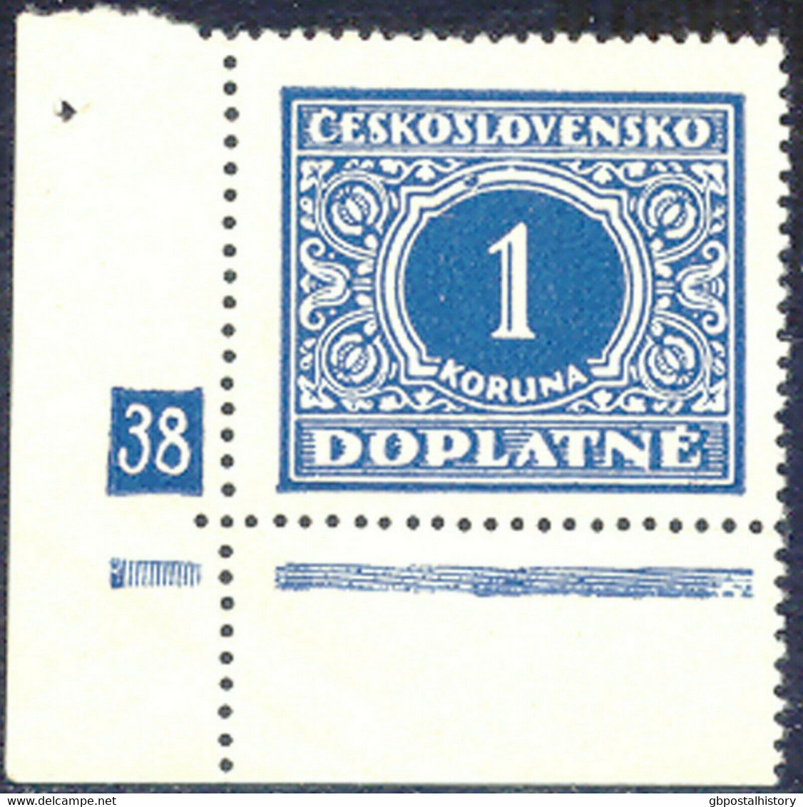 TSCHECHOSLOWAKEI PORTO 1928 Portomarken 10 Postfr. Pra.-Stücke PLATTEN-NR ABART - Timbres-taxe