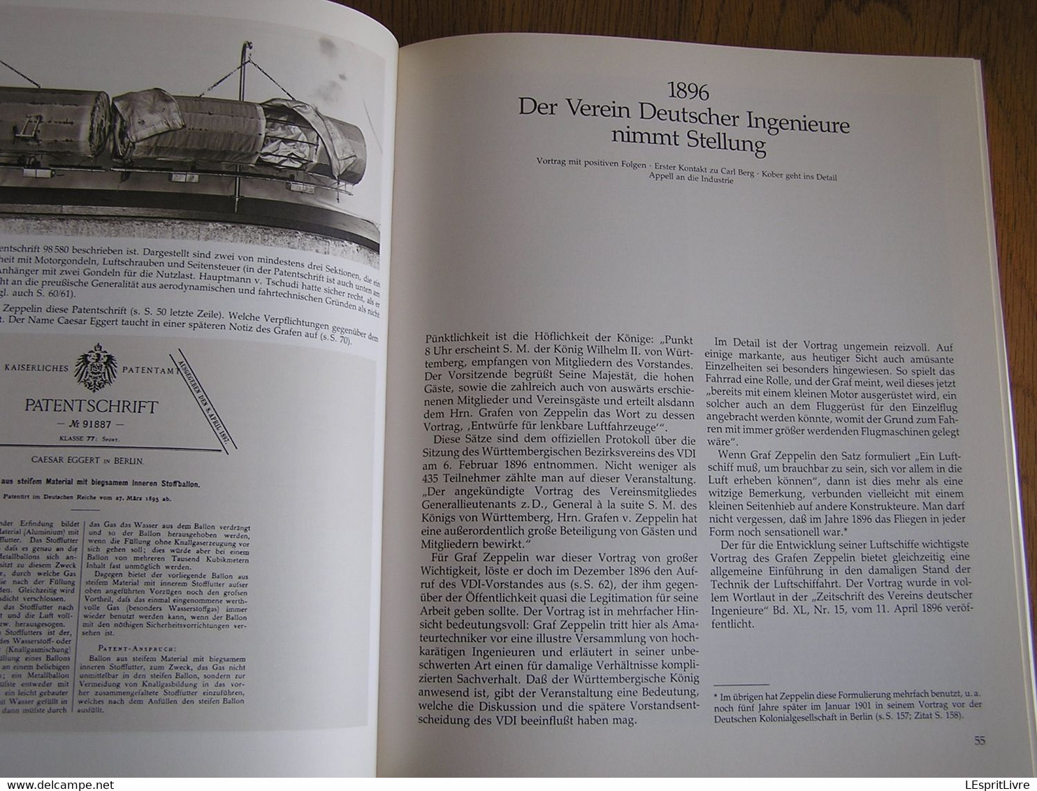 LZ1 Der eerste ZEPPELIN Geschichte Einer Idee 1874 1908 Aviation Aéronautique Dirigeables Ballon Dirigeables Allemagne