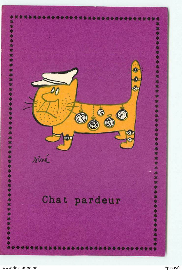 ILLUSTRATEUR - SINE - Chat Pardeur - Cat - Sine