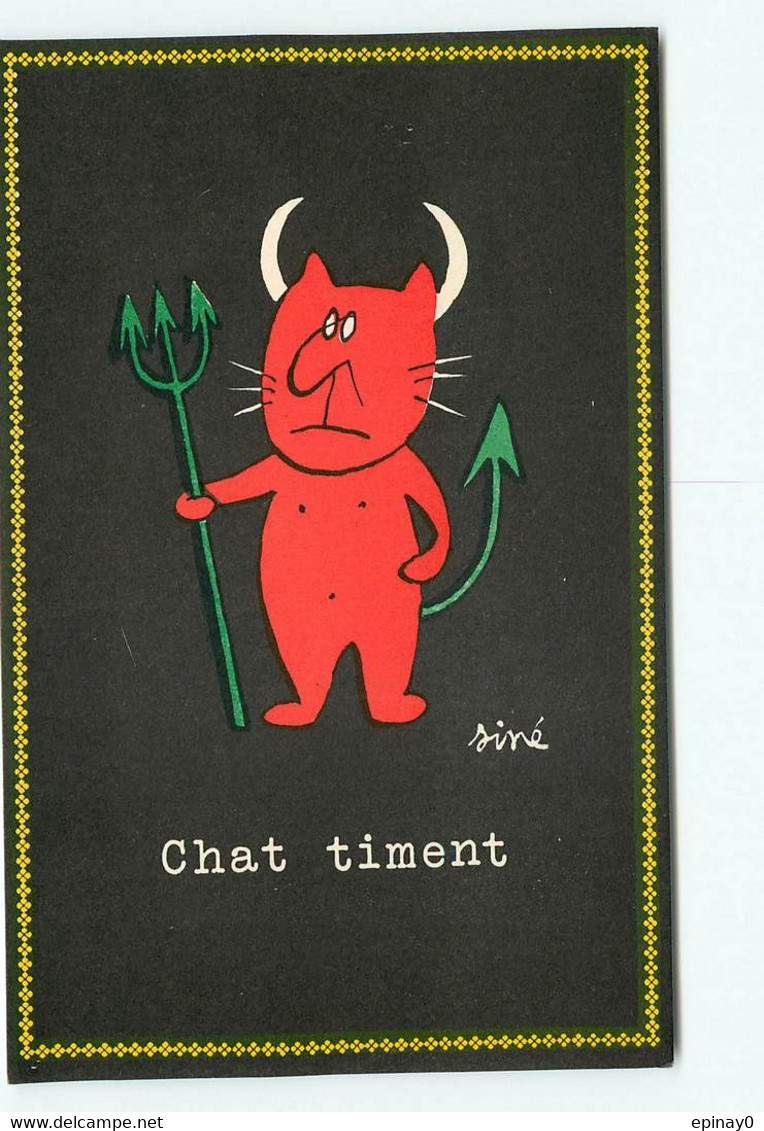 ILLUSTRATEUR - SINE - Cat - Chat Timent - Diable - Sine