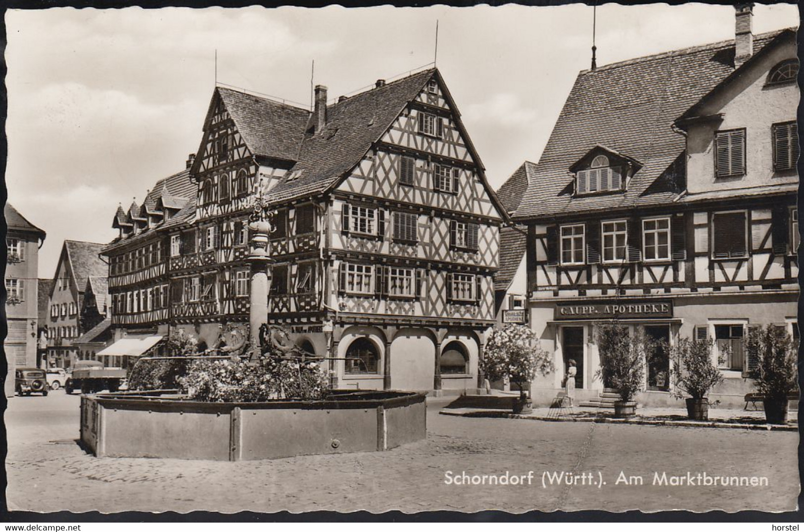 D-73614 Schorndorf - Apotheke Am Marktbrunnen - Cars - Oldtimer - 2x Nice Stamps - Schorndorf