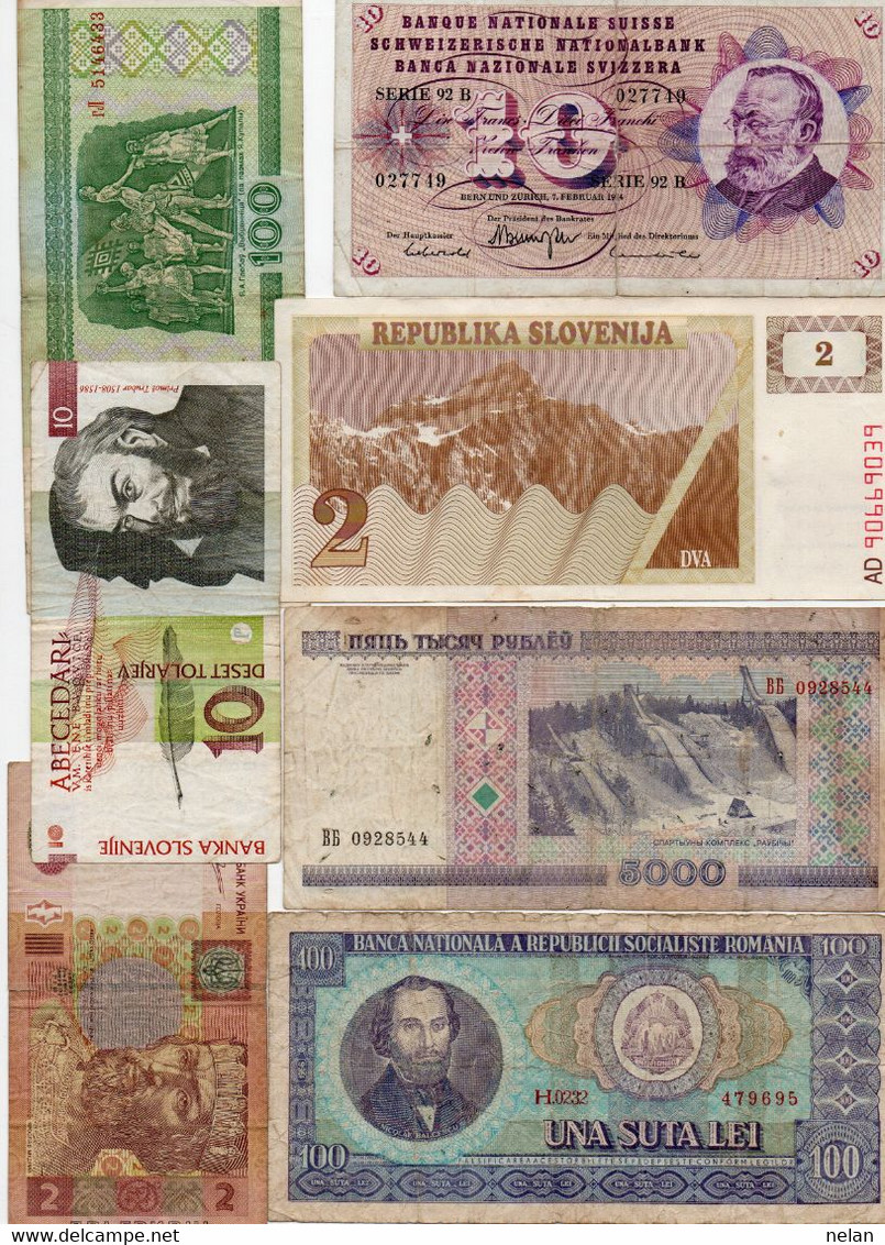 LOTTO BANCONOTE  EUROPA -  CIRCOLATE - Lots & Kiloware - Banknotes