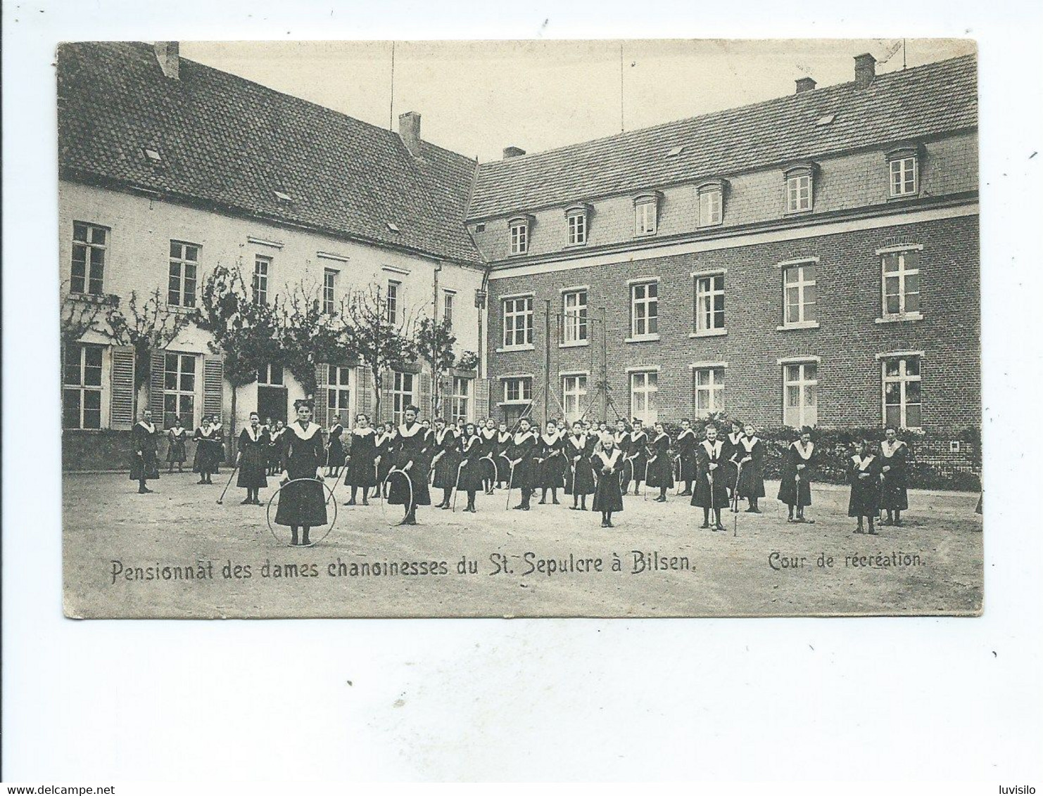 Bilzen BILSEN - Pensionnat Des Dames Chanoinesses Du St Sépulcre - Cour De Récréation - Bilzen