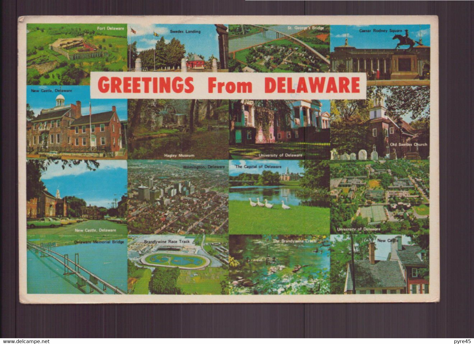 ETATS UNIS GREETINGS FROM DELAWARE - Autres & Non Classés