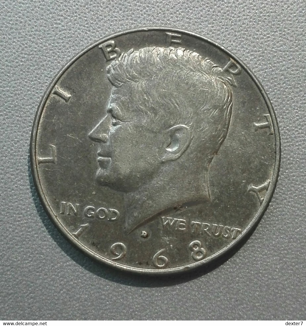 USA Stati Uniti - 1/2 Mezzo Dollaro 1968 Argento - United States Half Dollar Kennedy Silver Silber Argent [1] - 1964-…: Kennedy