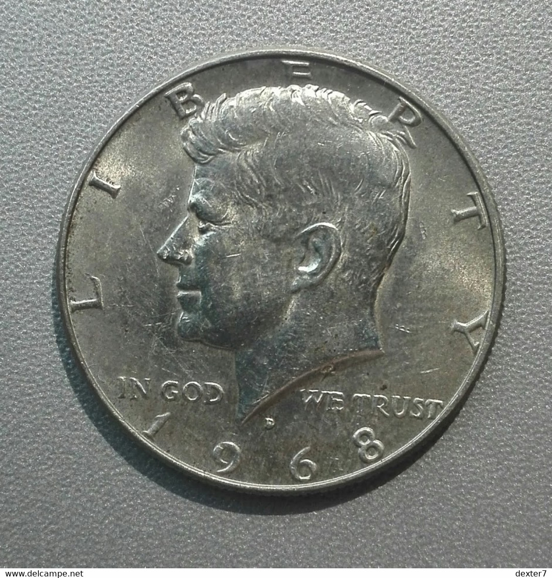 USA Stati Uniti - 1/2 Mezzo Dollaro 1968 Argento - United States Half Dollar Kennedy Silver Silber Argent [3] - 1964-…: Kennedy