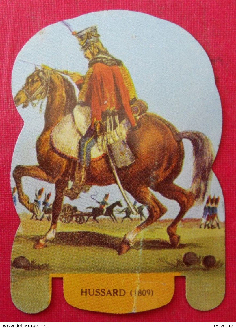 Plaque Découpée Soldats De L'empire Offerte Par Les Fromages Mère Picon. Vers 1960. N° 24. Napoléon - Tin Signs (after1960)