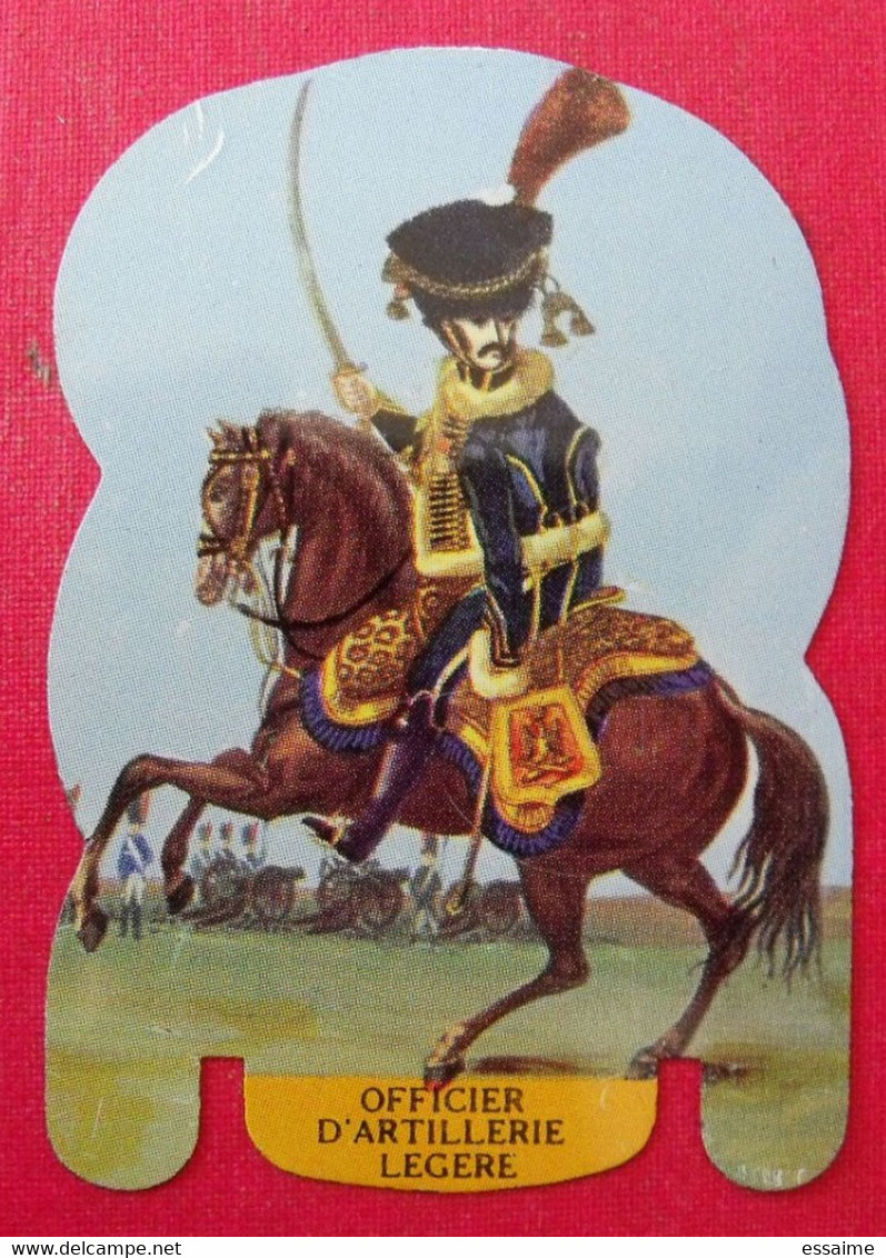 Plaque Découpée Soldats De L'empire Offerte Par Les Fromages Mère Picon. Vers 1960. N° 17. Napoléon - Tin Signs (after1960)
