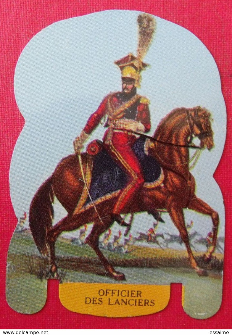 Plaque Découpée Soldats De L'empire Offerte Par Les Fromages Mère Picon. Vers 1960. N° 9. Napoléon - Blechschilder (ab 1960)