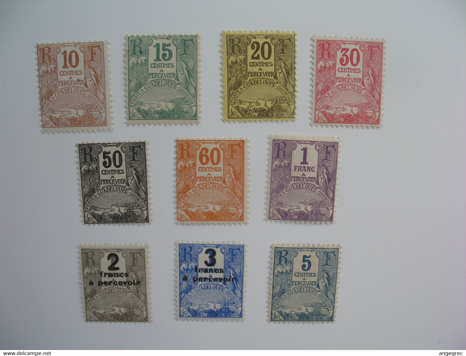 Guadeloupe Stamps French Colonies Taxe N° 15 à 22 + 23/ 24  Neuf */**   à Voir - Luftpost