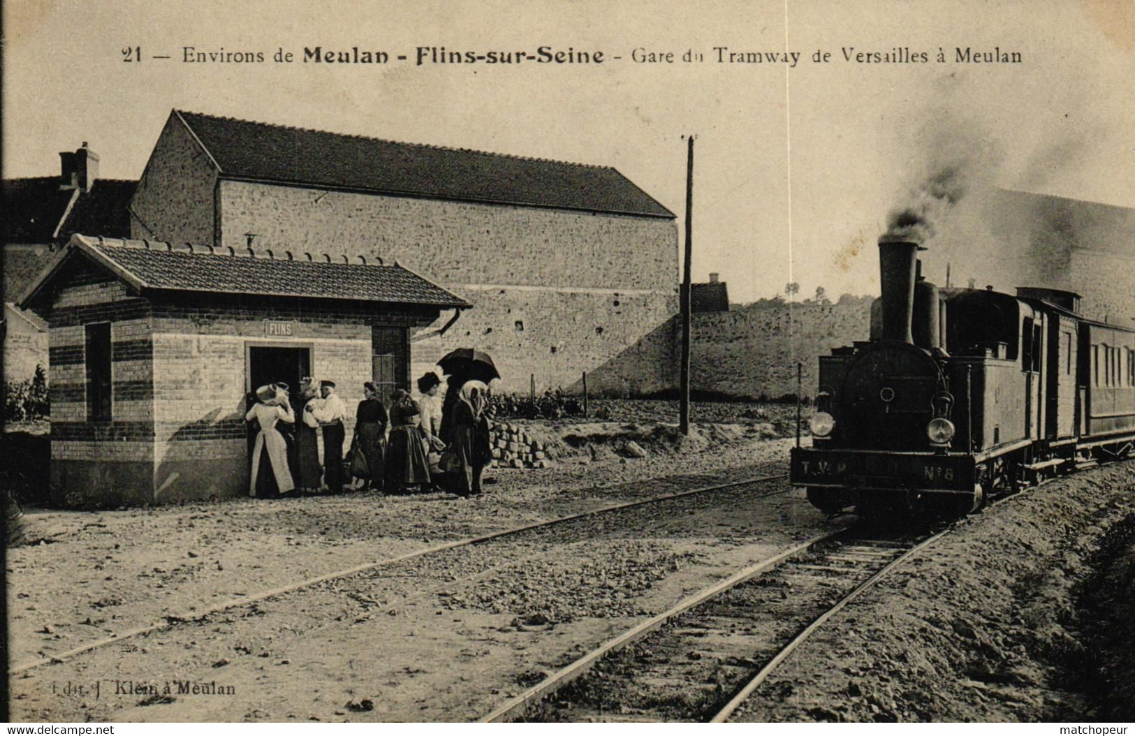 YVELINES - 78 - MEULAN - FLINS-SUR-SEINE - Gare Du Tramway De Versailles à Meulan - Meulan