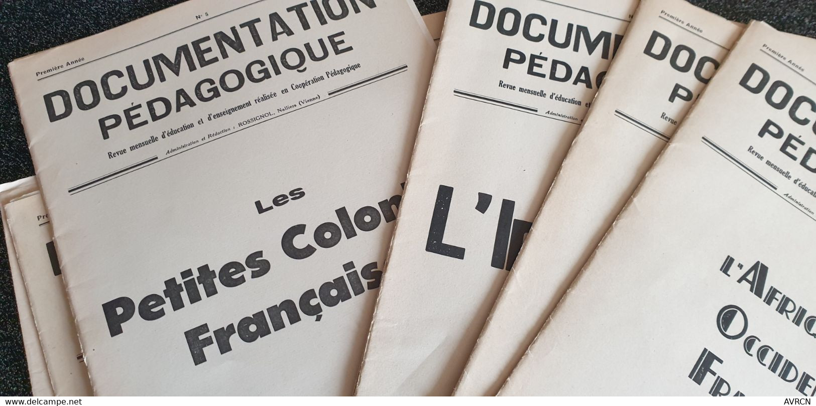 Documentation Pédagogique 1950.1951. 8 Numéros. L’Union Française. - Schede Didattiche