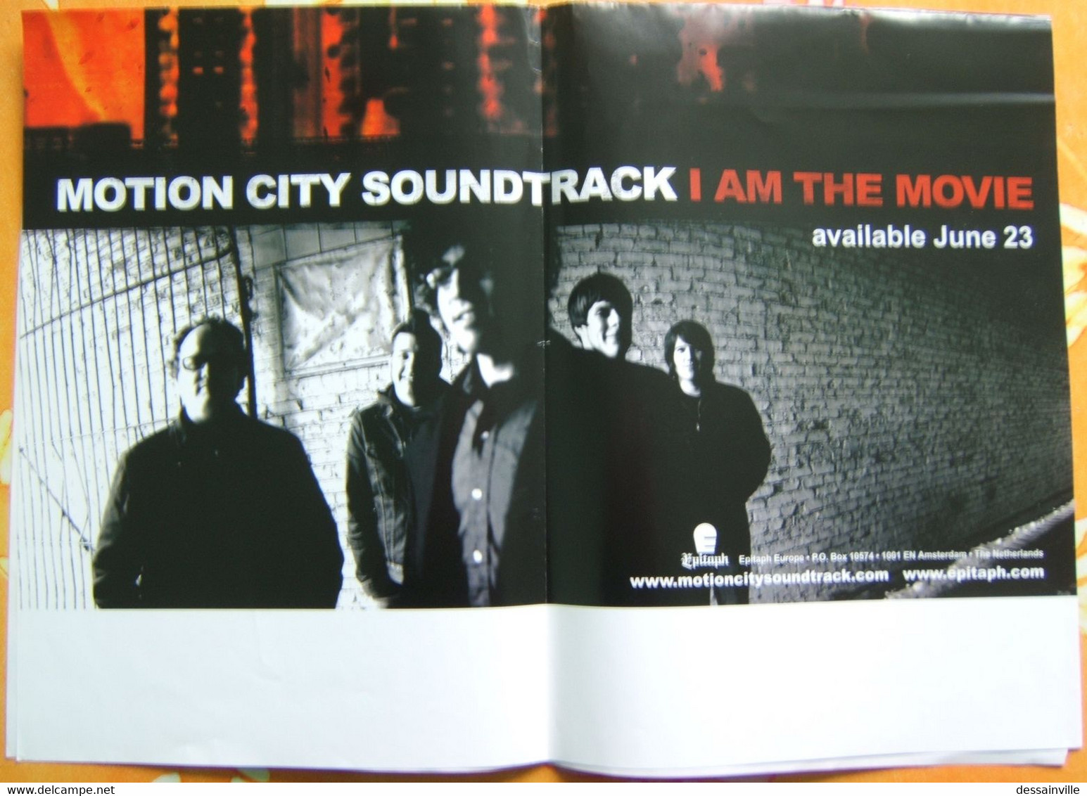 Affiche MOTION CITY SOUNDTRACK Pour La Sortie De L'album " I Am The Movie " - Affiches & Posters