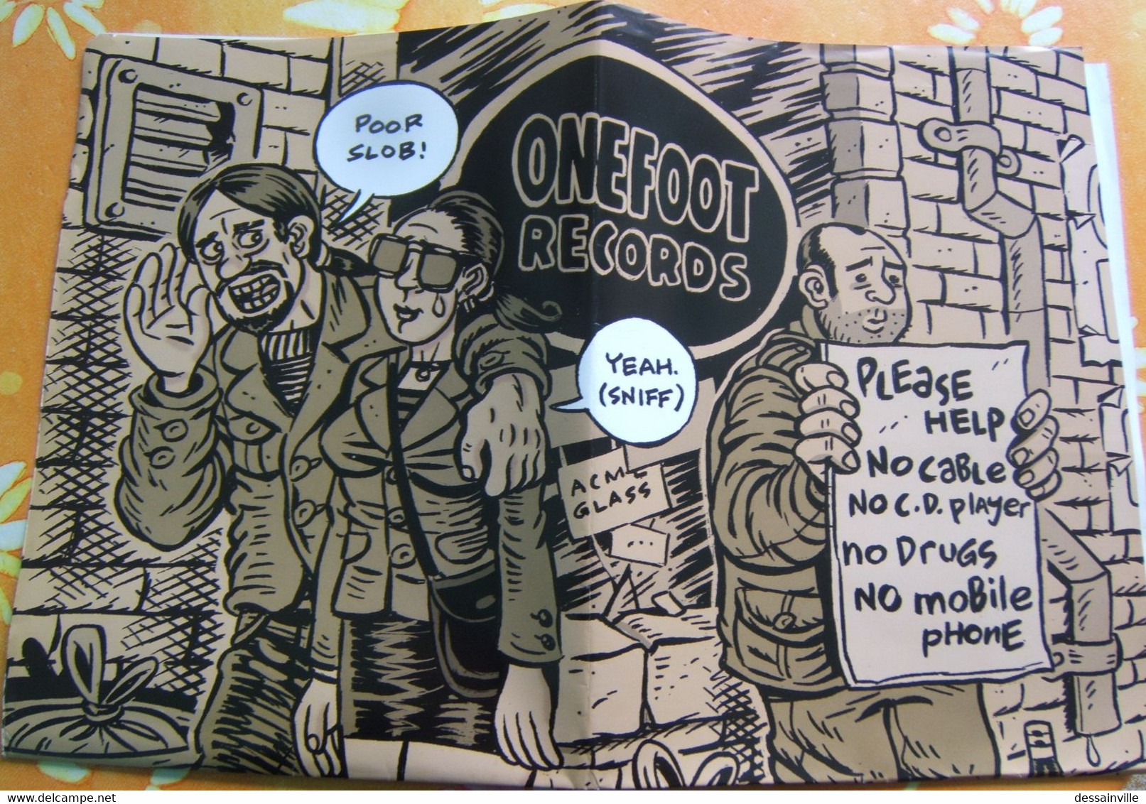 Affiche Du Label ONEFOOT RECORDS - PUNK ASS GENEROSITY - Affiches & Posters