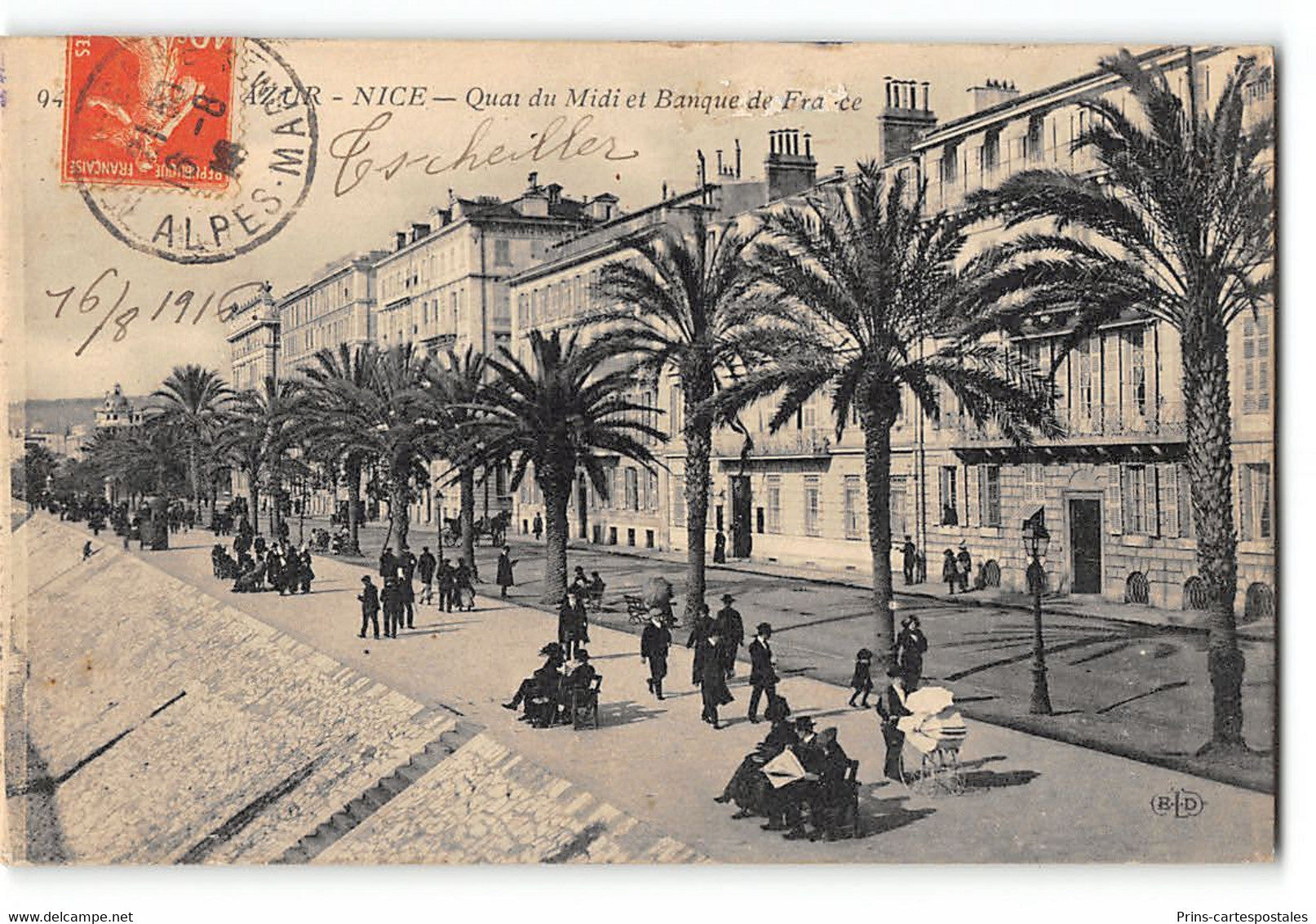 CPA 06 Nice - Côte D'Azur - Quai Du Midi Et Banque De France - Monuments, édifices