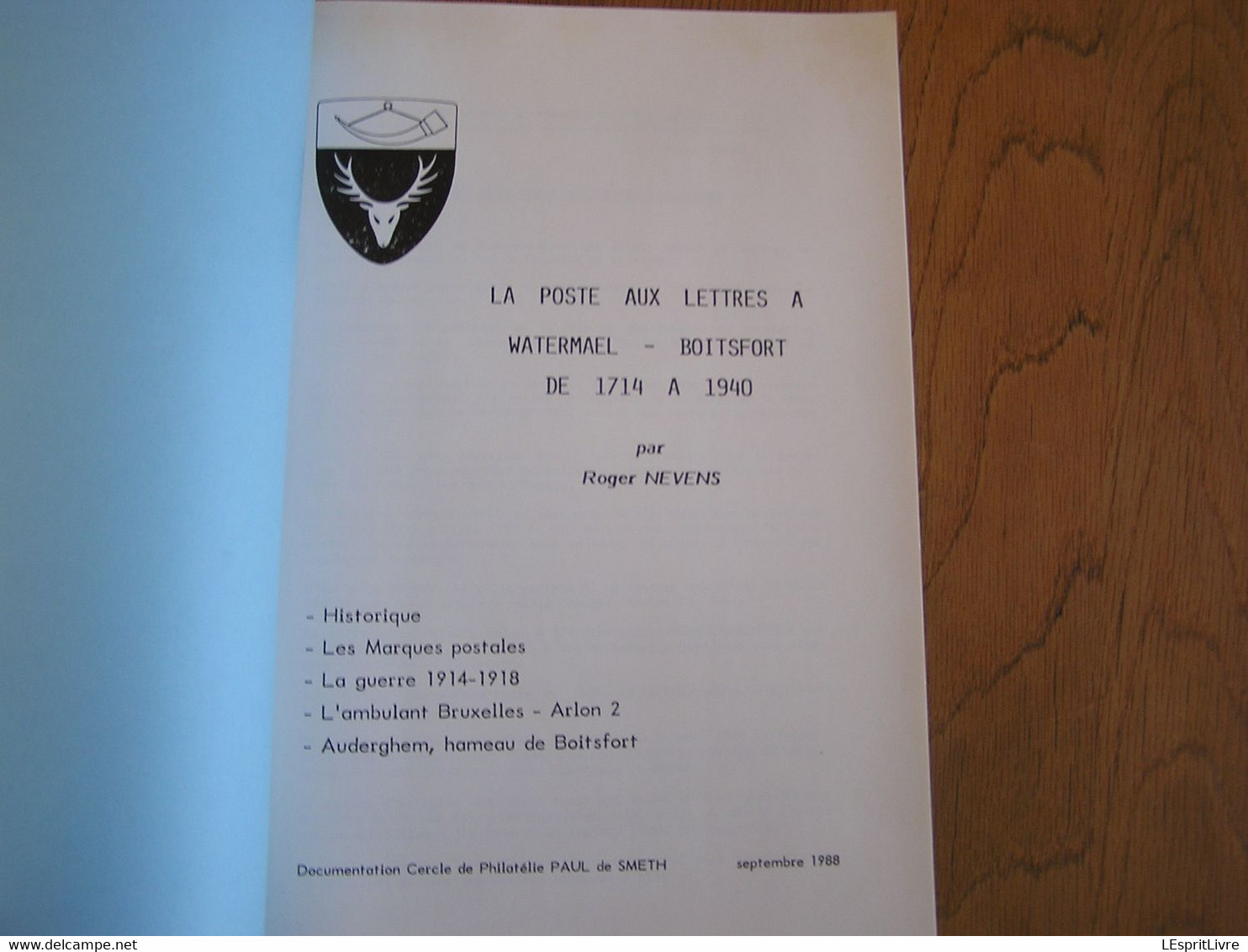 LA POSTE AUX LETTRES à WATERMAEL BOISFORT De 1714 à 1940 Marcophilie Philatélie Cachets Lettre Guerre 14 18 Auderghem - Belgien