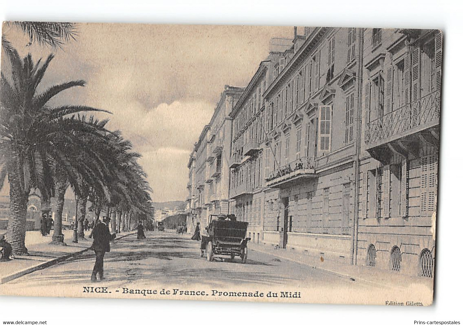 CPA 06 Nice - Côte D'Azur -  Banque De France - Promenade Du Midi - Monuments, édifices