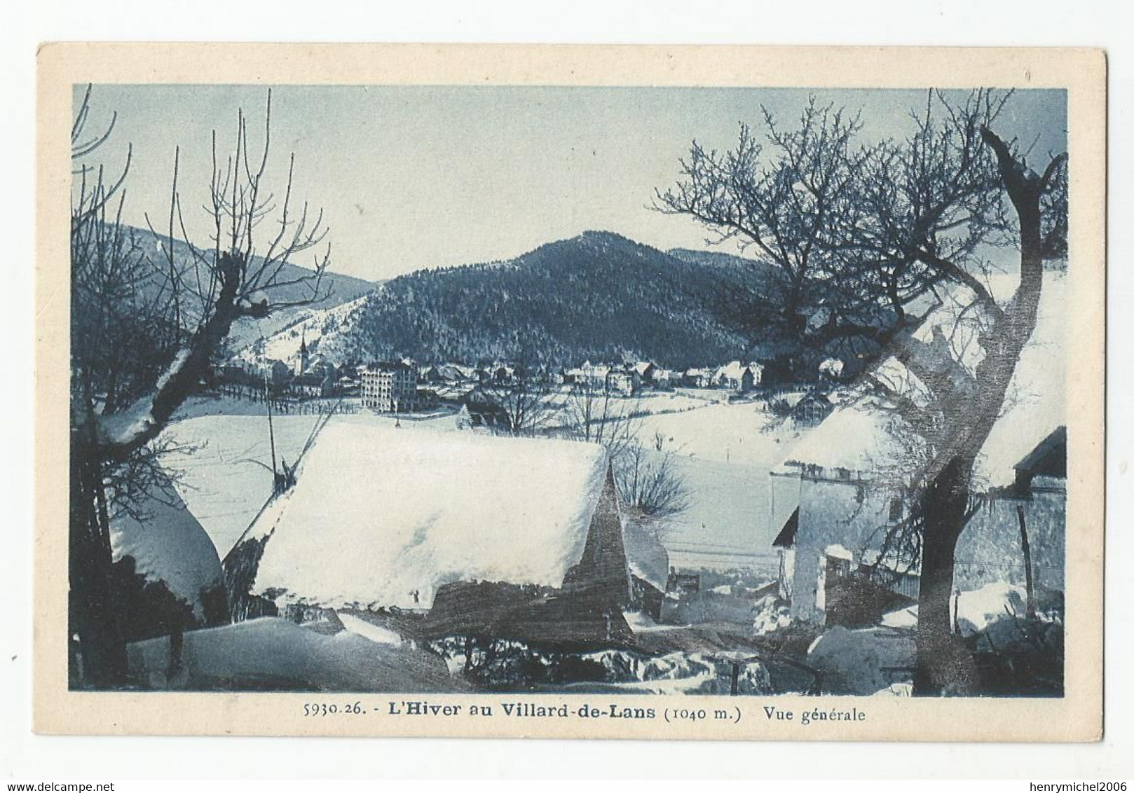 38 Isère L'hiver Au Villard De Lans Vue Générale 1936 Gep 5930.26 - Villard-de-Lans