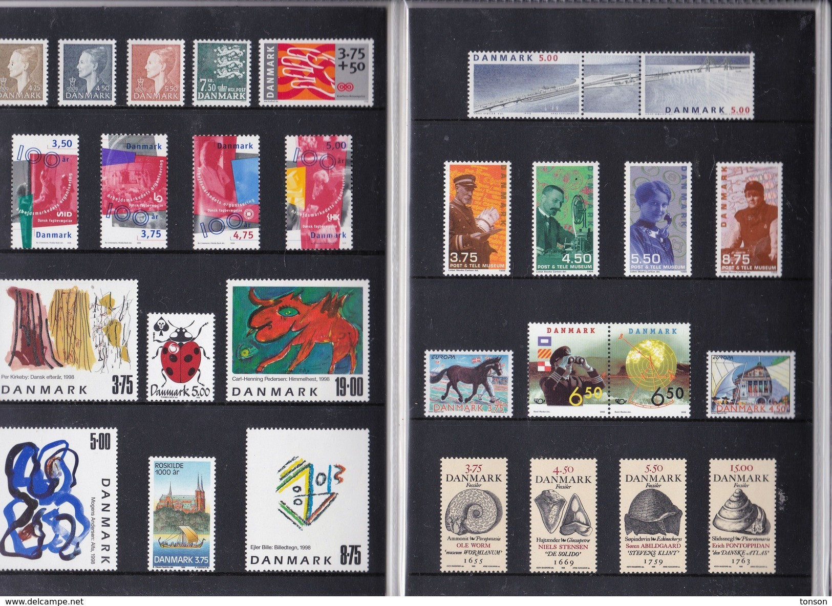 Denmark, 1998 Yearset, Mint In Folder, 2 Scans. - Annate Complete