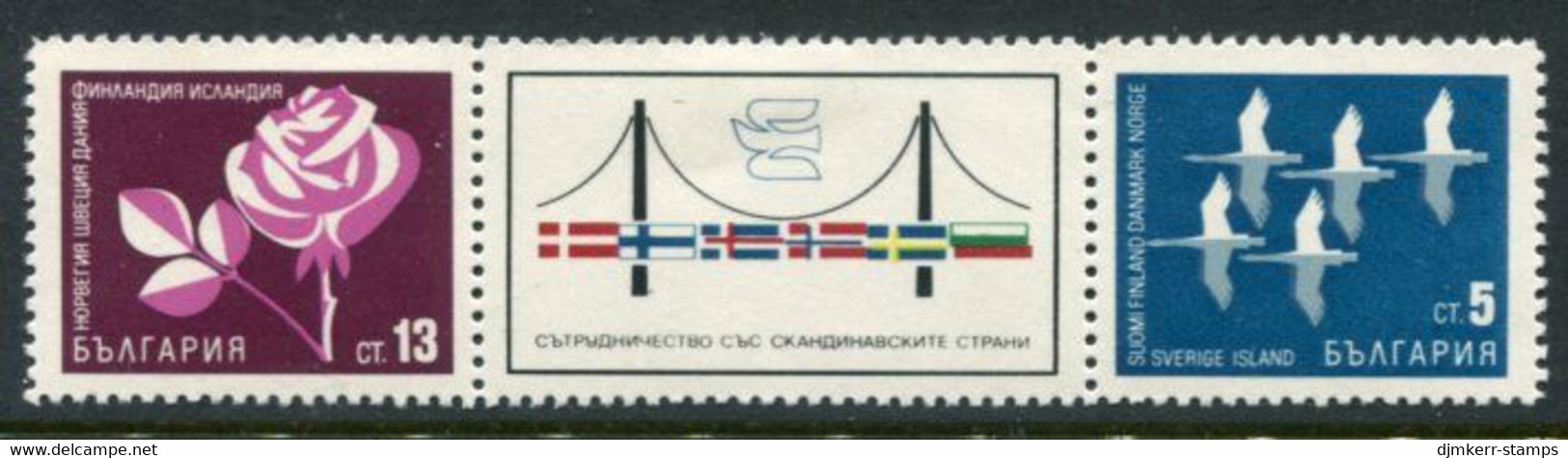 BULGARIA 1968 Co-operation With Scandinavia MNH / **.  Michel 1831-32 - Unused Stamps