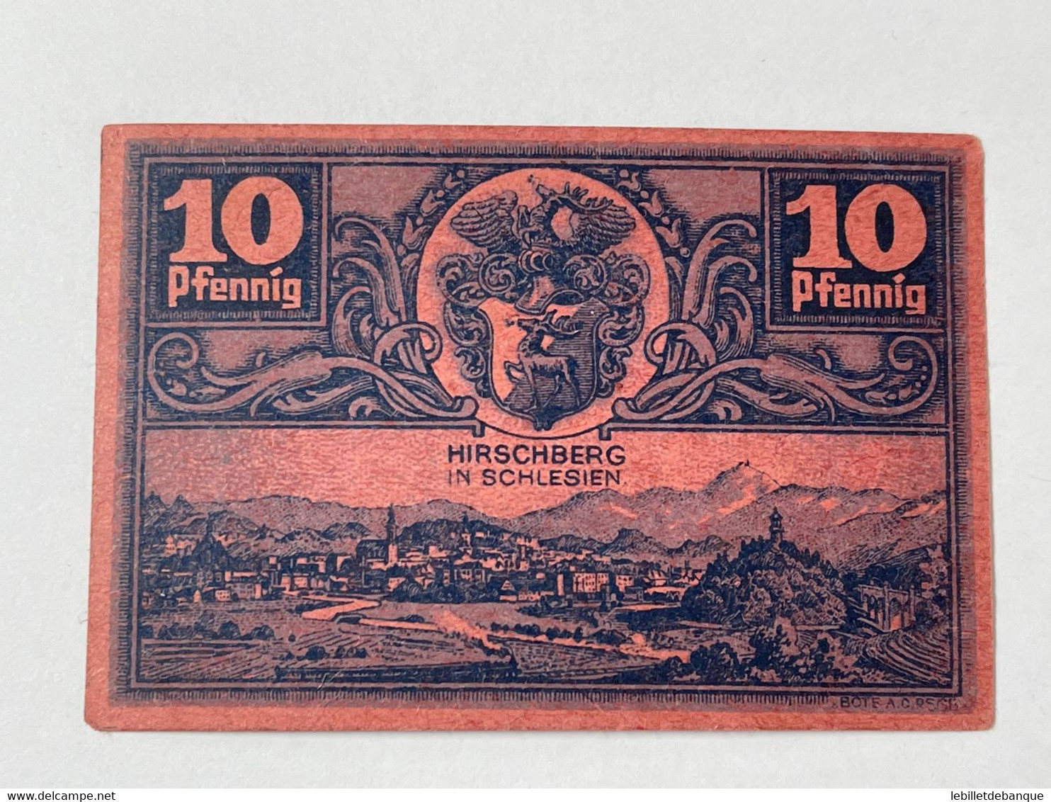 Allemagne Notgeld Hirschberg 10 Pfennig - Collezioni