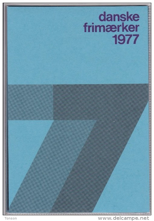 Denmark, 1977 Yearset, Mint In Folder, 3 Scans. - Ganze Jahrgänge