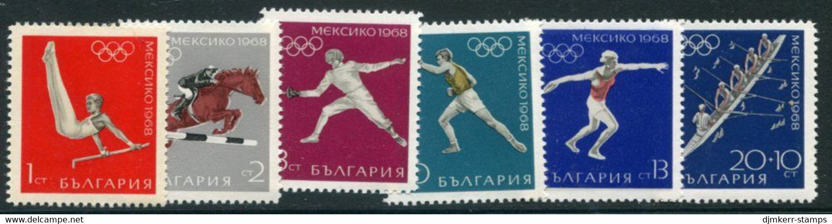 BULGARIA 1968 Olympic Games MNH / **.  Michel 1810-15 - Nuevos