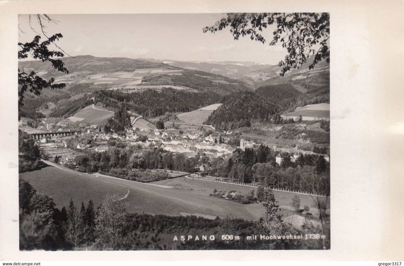 1842) ASPANG Mit Hochwechsel - Blick Richtung Viadukt - ALT !! Kaffehaus Josefine ALLERBAUER 1943 !! - Wechsel