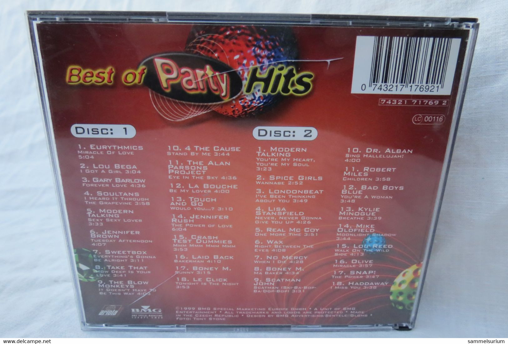 2 CDs "Best Of Party Hits" Div. Interpreten - Compilaties