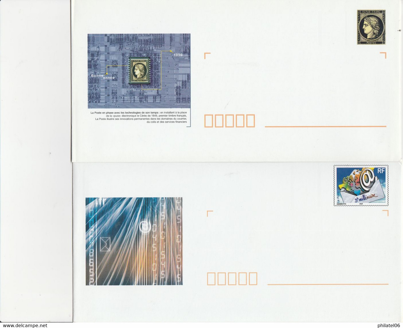 FRANCE  4 ENTIERS POSTAUX RESERVES A LA POSTE  HORS SERVICE - Collections & Lots: Stationery & PAP