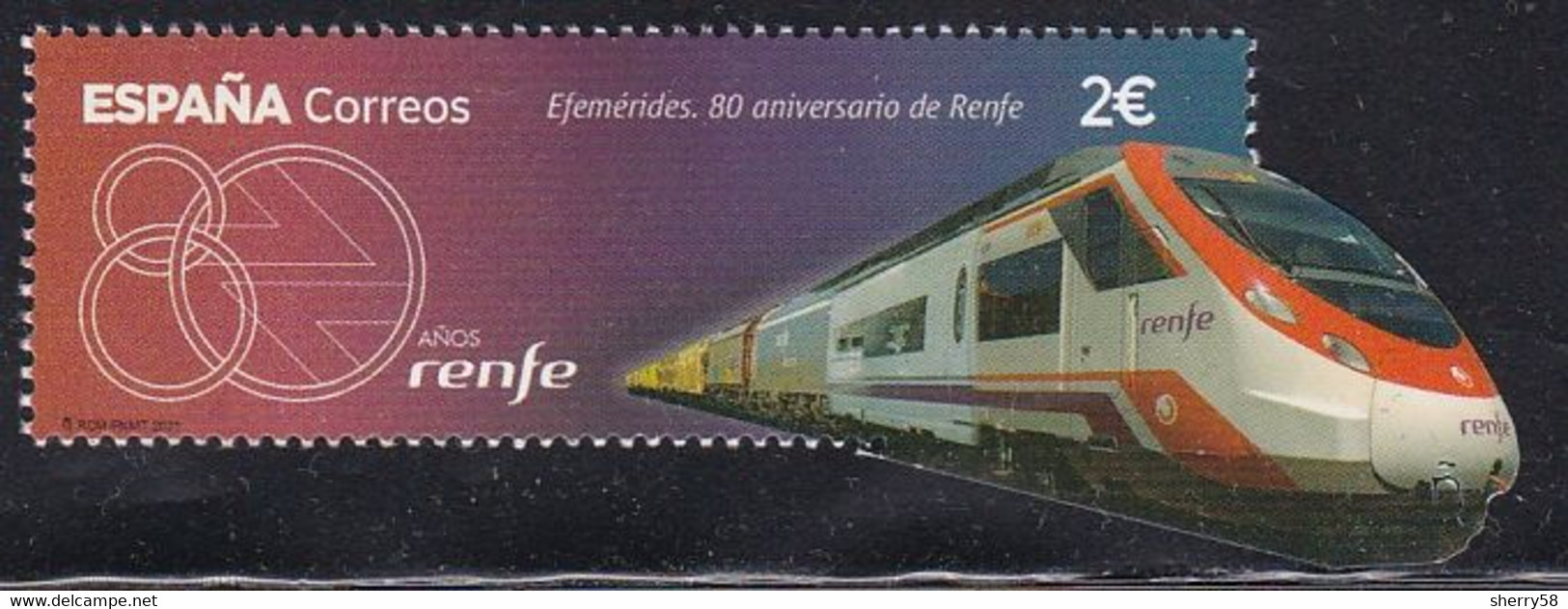 2021-ED. 5455 - Efemérides. Ferrocarril. 80 Aniversario De RENFE -NUEVO - Ungebraucht