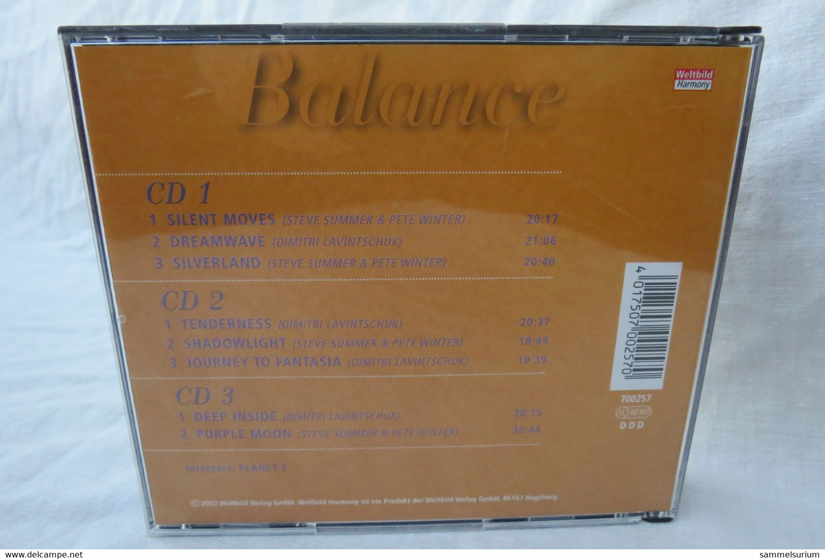 3 CDs "Balance" Instrumental Music For Relaxation - Instrumentaal