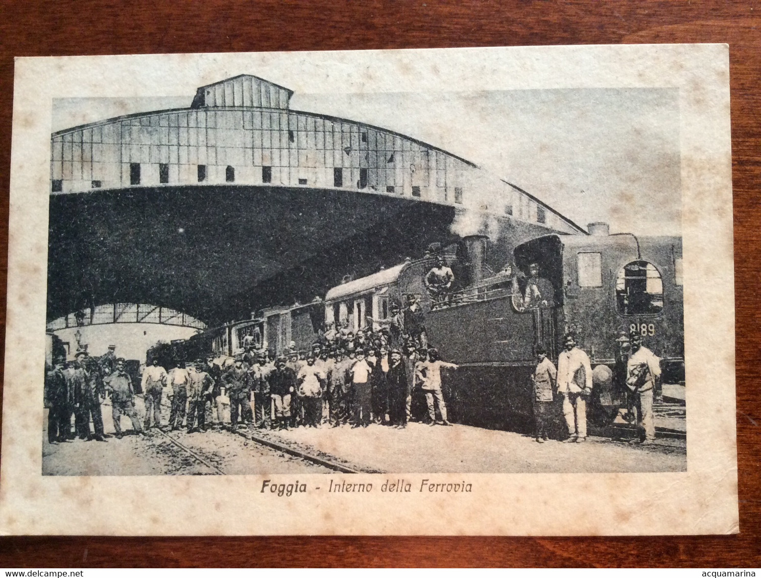 FOGGIA - Stazione - Interno Della Ferrovia, Treno, Animata - Cartolina FP NV 1917 - Foggia