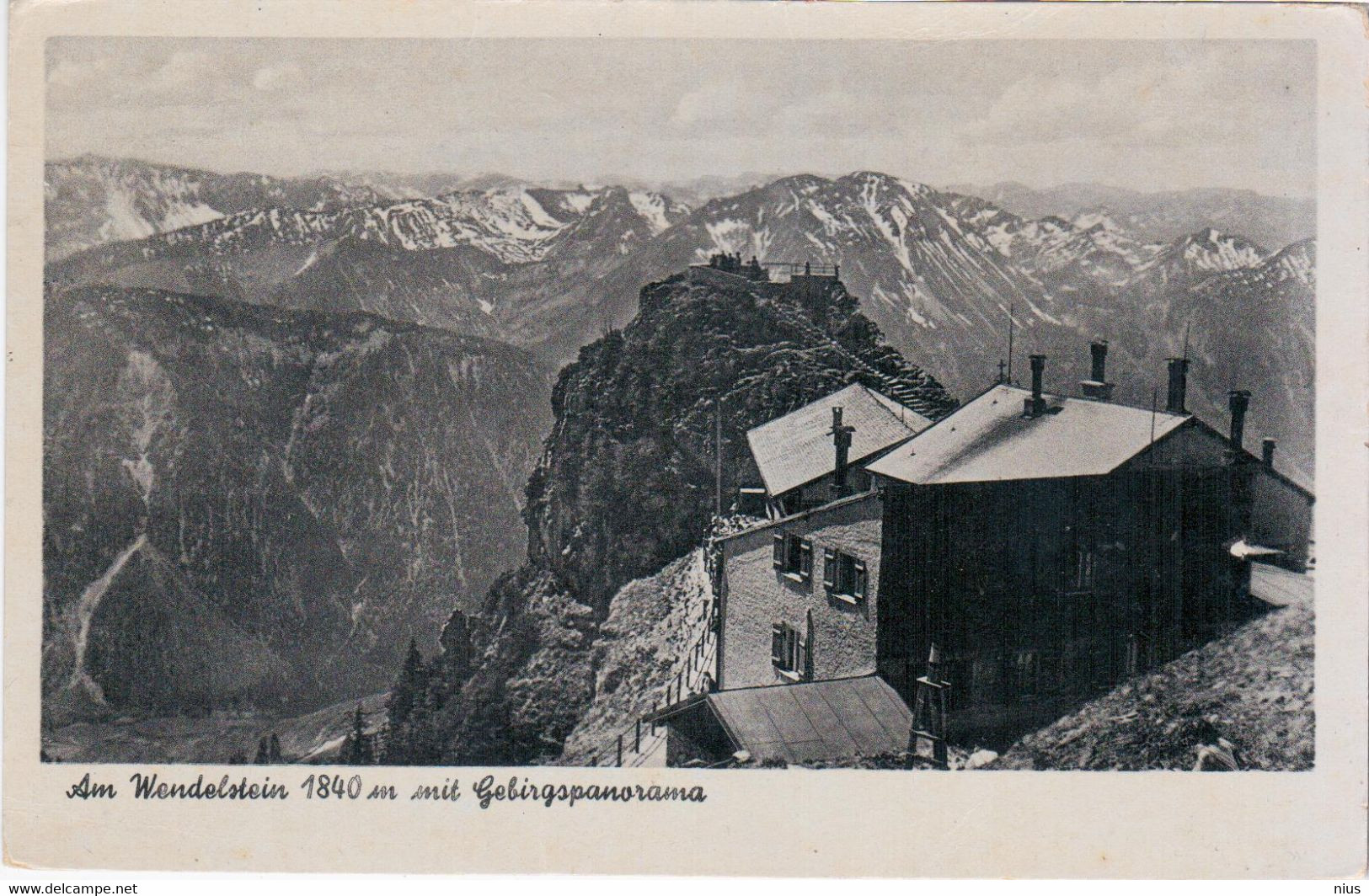 Germany Deutschland 1946 Am Wandelstein 1840 M Mit Gebirgspanorama - Waging