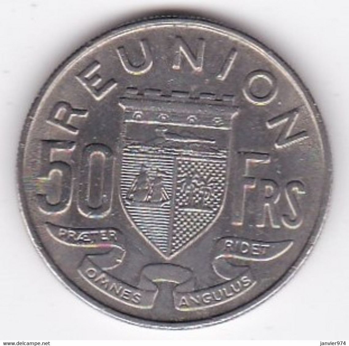 Ile De La Réunion 50 Francs 1964 En Nickel , Lec# 100 - Reunion