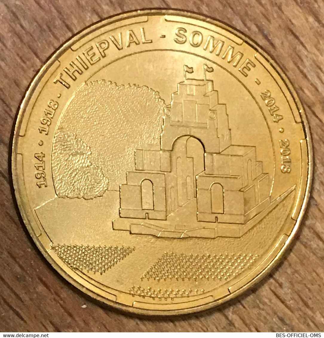 80 THIEPVAL SOMME FRANCE 1914 - 2018 MDP 2014 MÉDAILLE SOUVENIR MONNAIE DE PARIS JETON TOURISTIQUE MEDALS TOKENS COINS - 2014