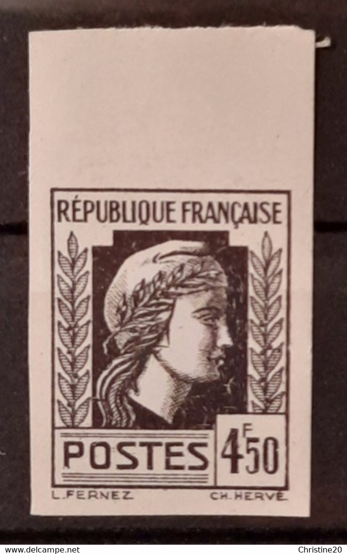 France 1944 Coq Et Marianne (d'Alger) N°644 BdF ** TB Cote Maury 80€ - 1944 Coq Et Maríanne D'Alger